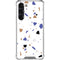 White Terrazzo Galaxy S24 FE Clear Case